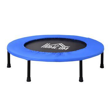 HOMCOM Trambulina Elastica pentru Jumping Fitness si Antrenament Acasa, Arcuri si Structura din Otel, Φ91x22.5cm, Negru si Albastru HOMCOM Trambulina Elastica pentru Jumping Fitness si Antrenament Acasa, Arcuri si Structura din Otel, Φ91x22.5cm, Negru si Albastru