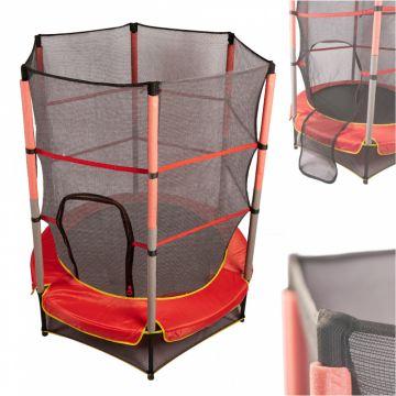 Trambulina pentru copii cu fermoar 165x160 cm Red